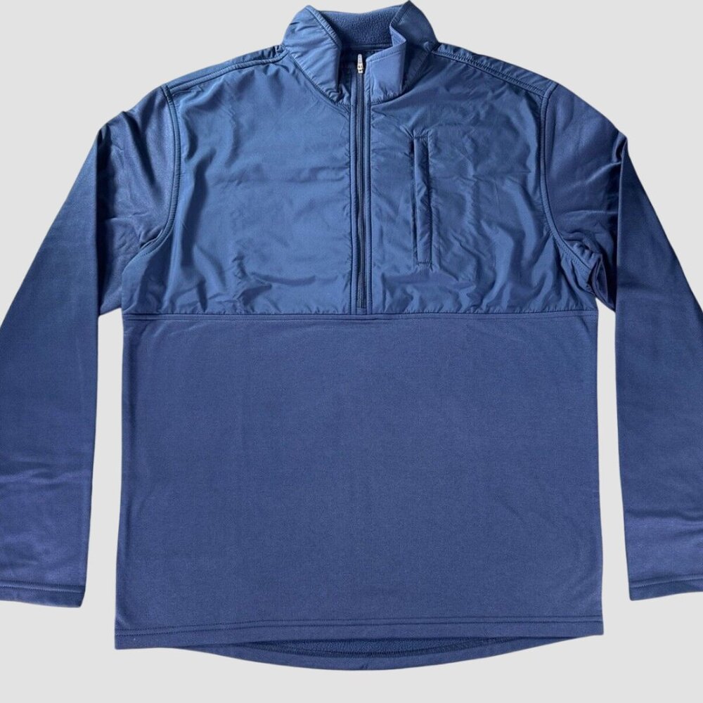UNTUCKit Ristow SMALL Pullover Navy Quarter Zip size S